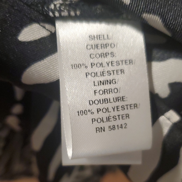 Donna Morgan Black and White Long Sleeve Dress NWT - Picture 11 of 11